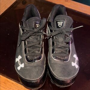 Under Armour Black and White Cleats